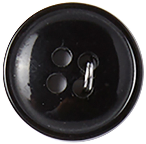 Slimline Buttons Series 1-Black 4-Hole 5/8" 4/Pkg - SL1-86 Slimline Buttons Series 1-Black 4-Hole 5/8" 4/Pkg - SL1-86