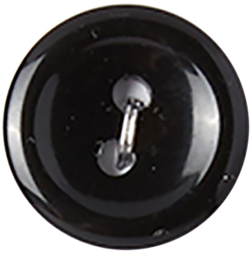 Slimline Buttons Series 1-Black 2-Hole 9/16" 6/Pkg SL1-89