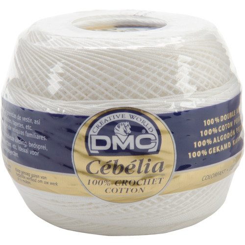 10 Pack DMC/Cebelia Crochet Cotton Size 20-White 167G 20-BLANC - 077540124244