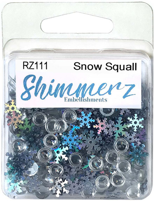 Buttons Galore Shimmerz Embellishments 18g-Snow Squall BRZ-111 - 840934075732
