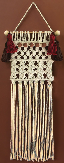 Design Works/Zenbroidery Macrame Wall Hanging Kit 8"X24"-Sedona DW4462