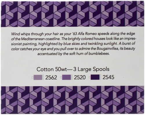 Aurifil 50wt Cotton Color Builder Thread Collection-Amalfi Purple AC50CP3-007