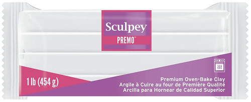 Sculpey Premo Polymer Clay 1lb-White PE1-5001 - 715891500118