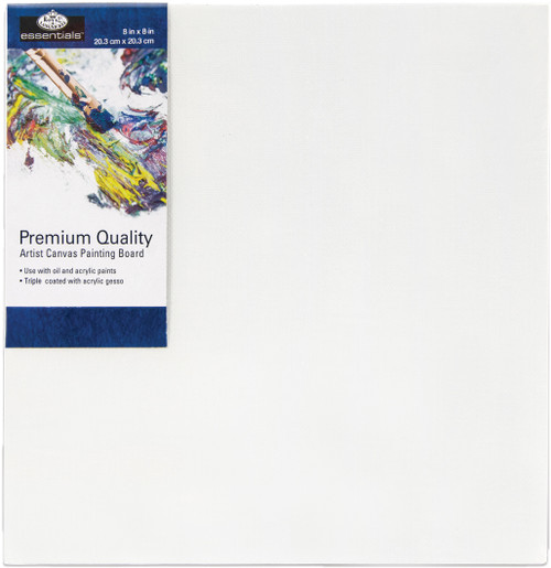 Royal Langnickel essentials(TM) Premium Canvas Board-8"x8" - CNB88 - 090672368850