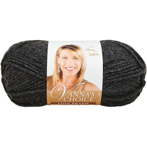Lion Brand Vanna's Choice Yarn-Dark Grey Heather 860-404 - 023032864044