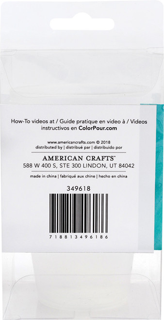 American Crafts Color Pour Measuring Cups 4/Pkg- - 349618