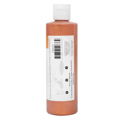 American Crafts Color Pour Pre-Mixed Metallic Paint 8oz-Copper - 349633