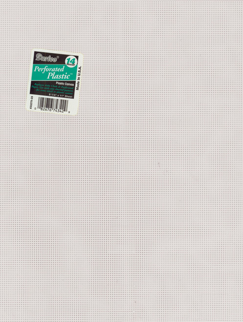 Zehrco-Giancola Perforated Plastic Canvas 14 Count 8.25"X11"-Clear - 33275-1 - 082676743412