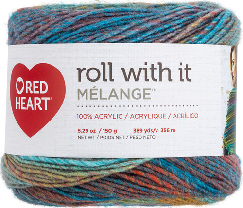 Red Heart Roll With It Melange Yarn-Paparazzi - E890-0578 - 073650044694