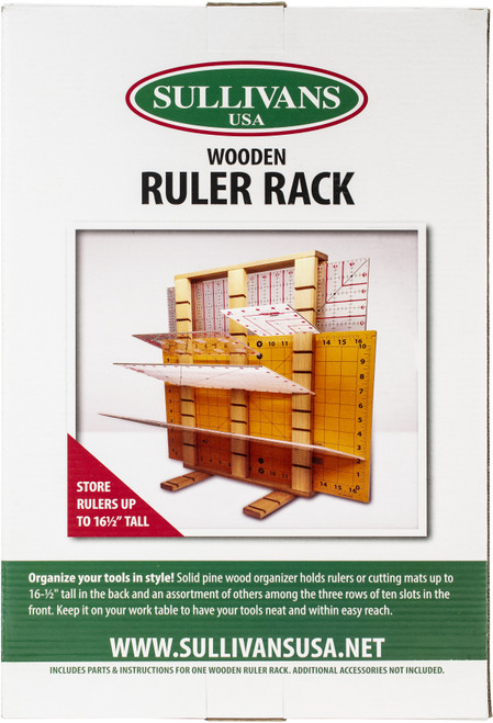 Sullivans Wooden Ruler Rack-Brown - 38235 - 739301382354 Sullivans Wooden Ruler Rack-Brown - 38235 - 739301382354