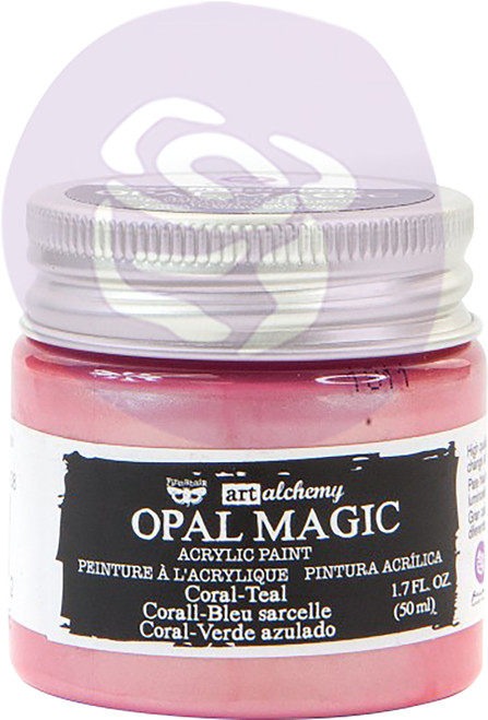Finnabair Art Alchemy Opal Magic Acrylic Paint 1.7 Fl Oz-Coral/Teal - AAOM-66072 - 655350966072 Finnabair Art Alchemy Opal Magic Acrylic Paint 1.7 Fl Oz-Coral/Teal - AAOM-66072 - 655350966072