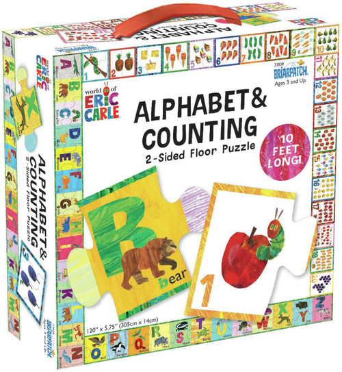 Briarpatch Eric Carle 2-Sided Floor Puzzle-Alphabet And Counting - EC33835