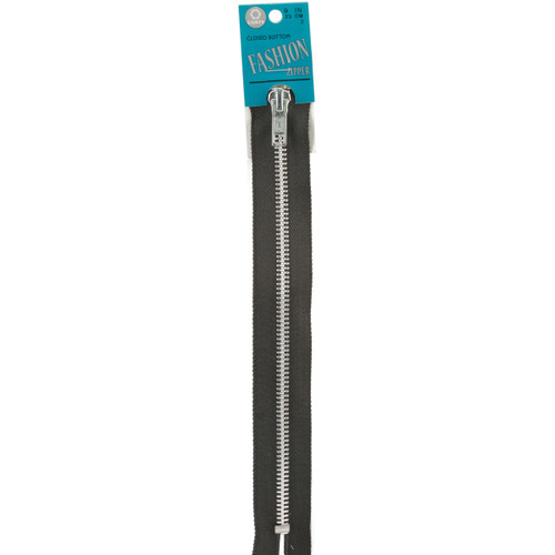 2 Pack - Coats Fashion Metal Aluminum Closed Bottom Zipper 9"-Black - F24A 9-2 - 073650805820