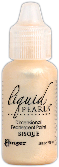 Ranger Liquid Pearls Dimensional Pearlescent Paint .5oz-Bisque LPL-28062 - 789541028062
