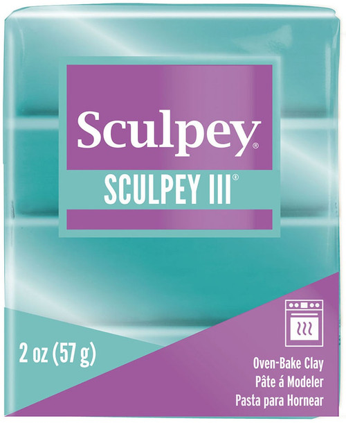 Sculpey III Oven-Bake Clay 2oz-Teal Pearl - S302-538