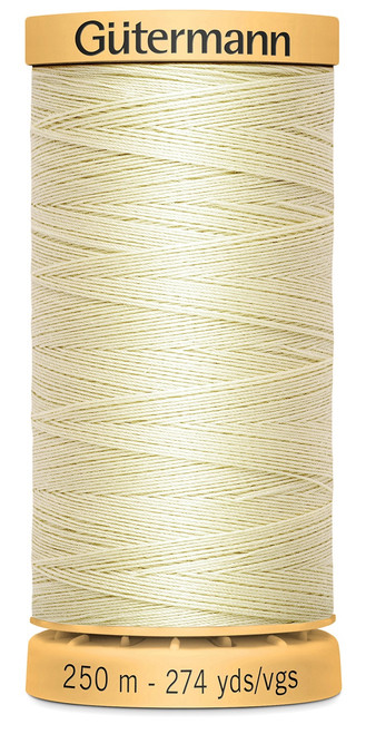 5 Pack Gutermann Natural Cotton Thread 273yd-Ivory 251C-1040 - 077780011816