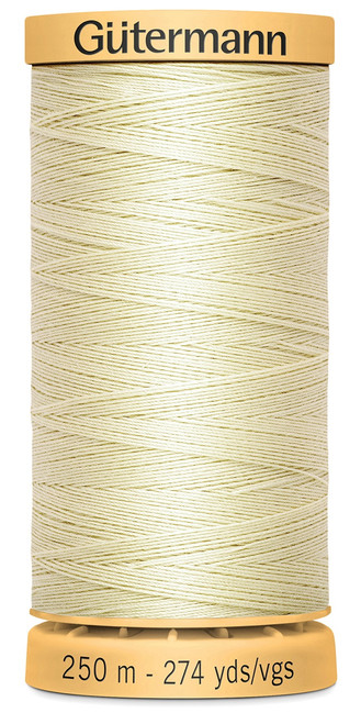 5 Pack - Gutermann Natural Cotton Thread 273yd-Ivory - 251C-1040 - 077780011816