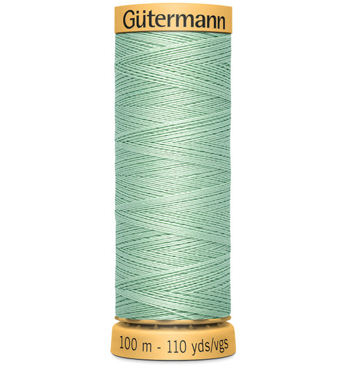 5 Pack Gutermann Natural Cotton Thread 110yd-Light Mint Green 103C-7920 - 077780011434