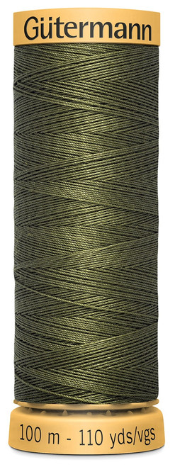 5 Pack Gutermann Natural Cotton Thread 110yd-Olive 103C-8780 - 077780011564