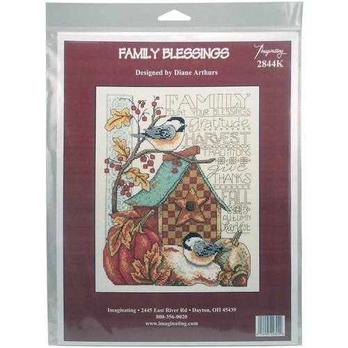 Imaginating Counted Cross Stitch Kit 8"X10"-Family Blessing (14 Count) -I2844 - 054995028440