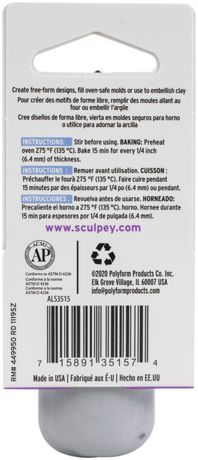 Sculpey Liquid 1oz-Silver - ALS-3515 Sculpey Liquid 1oz-Silver - ALS-3515