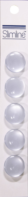 Slimline Buttons-Light Blue Shank 5/8" 5/Pkg - SL-266A - 052278352664