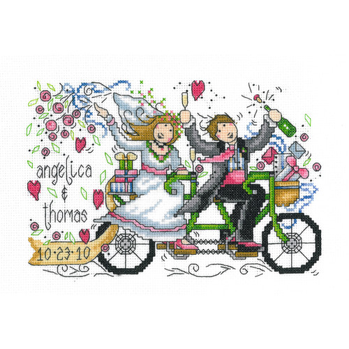 Imaginating Counted Cross Stitch Kit 8.75"X5.75"-Wedding Ride Wedding Record (14 Count) -I2679