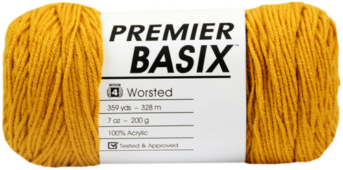Premier Basix Yarn-Mustard - 1115-38 - 847652086255