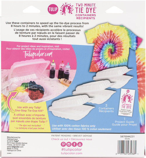 Tulip Two-Minute Tie-Dye Container 3/Pkg43536