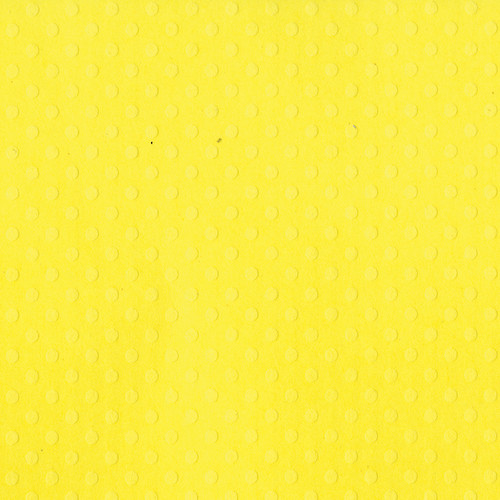 25 Pack Bazzill Dotted Swiss Cardstock 12"X12"-Lemon Zest/Dotted Swiss DOTSW12-5078 - 846523050784