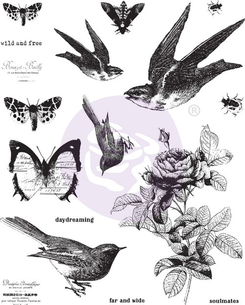 Finnabair Cling Stamps 6"X7.5"-Wild & Free - 967048 Finnabair Cling Stamps 6"X7.5"-Wild & Free - 967048