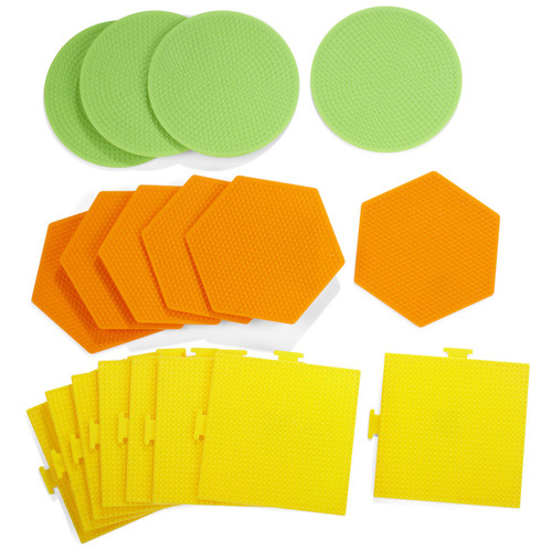18 Pack - Perler Large Pegboard Assortment 18/Pkg-Basic Shapes - 22619