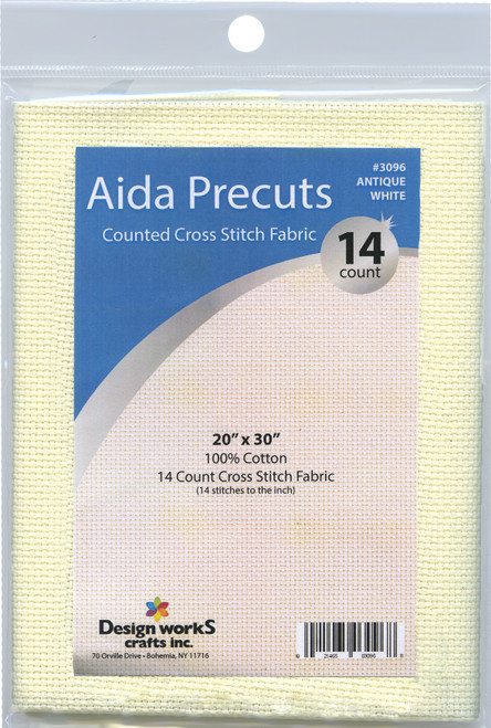 Design Works Gold Quality Aida 14 Count 20"X30"-Antique White - DW3096 - 021465030968