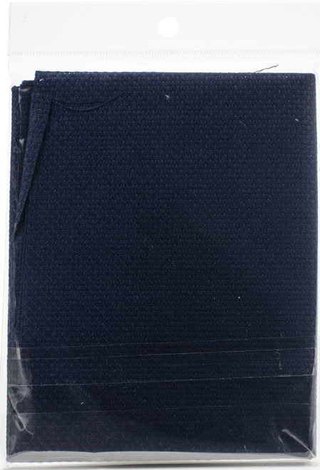 Design Works Gold Quality Aida 14 Count 15"X18"-Navy DW3506