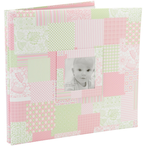 MBI Baby Post Bound Album W/Window 12"X12"-Pink 860072