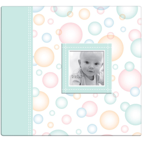 MBI Baby Post Bound Album W/Window 12"X12"-Bubbles 860073