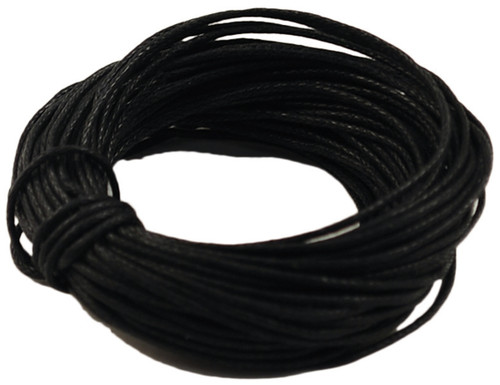 Craft Medley Jewelry/Craft Waxed Cording 1mmX30'-Black CC550-A