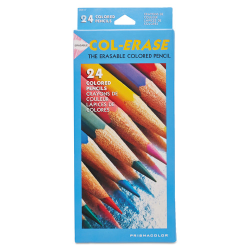 Prismacolor Col-Erase Erasable Colored Pencils 24/Pkg-20517 - 070530205176