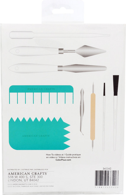 American Crafts Color Pour Tool Kit 13/Pkg- - 343342
