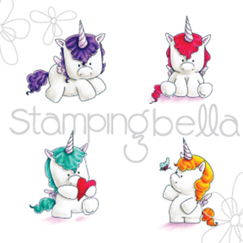 Stamping Bella Cling Stamps-Set Of Unicorns EB442