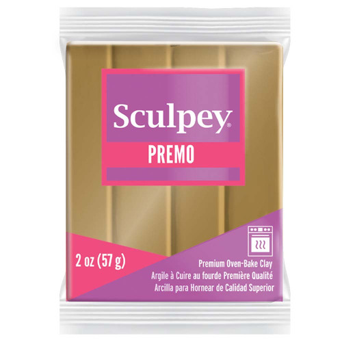 Sculpey Premo Premium Oven-Bake Clay 2oz-Antique Gold PE022-5517