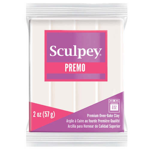 Sculpey Premo Premium Oven-Bake Clay 2oz-White Translucent PE022-5527