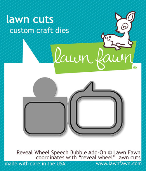 Lawn Cuts Custom Craft Die-Reveal Wheel Speech Bubble LF1702