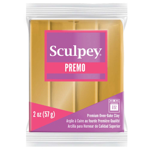 Sculpey Premo Premium Oven-Bake Clay 2oz-18K Gold PE022-5055