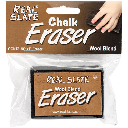 Pepperell Real Slate Felt Chalk Eraser 2"X3"X.875"SLTERAS - 725879100872