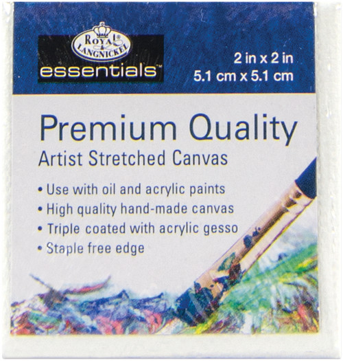 Royal Langnickel essentials(TM) Premium Stretched Canvas-2"x2" - CNV22 - 090672368638