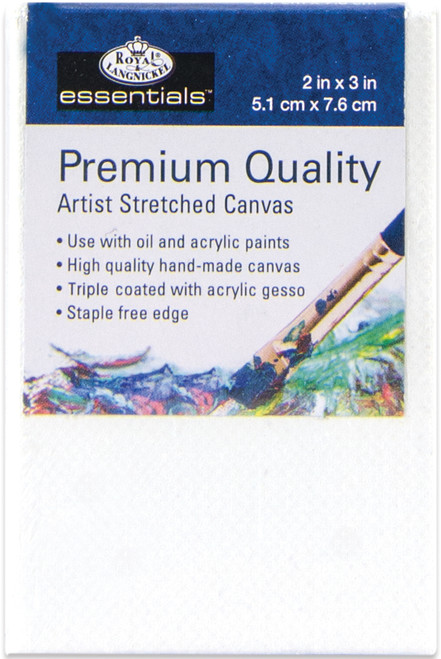 Royal Langnickel essentials(TM) Premium Stretched Canvas-2"x3" - CNV23 - 090672368645