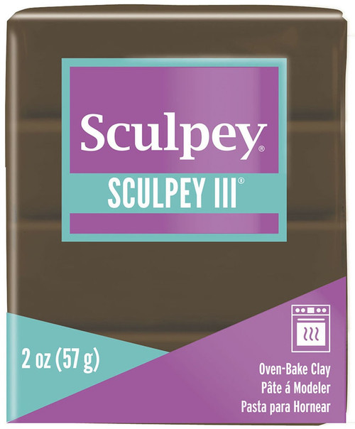 Sculpey III Oven-Bake Clay 2oz-Suede Brown S302-1109