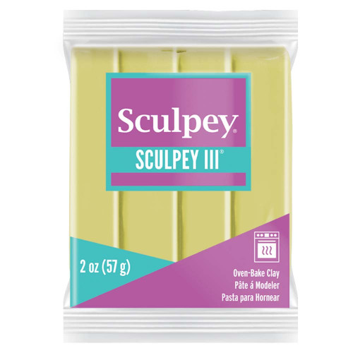 Sculpey III Oven-Bake Clay 2oz-Glow-In-The-Dark S302-1113 - 715891111130