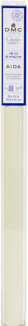 Charles Craft Gold Standard Aida 16 Count 20"X24" Box-Antique White - GD1637-0322 - 078243025173